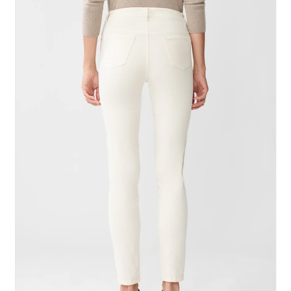 J. MCLAUGHLIN VELVET WATSON JEANS IN ECRU WHITE SIZE US 6 - Picture 4 of 6